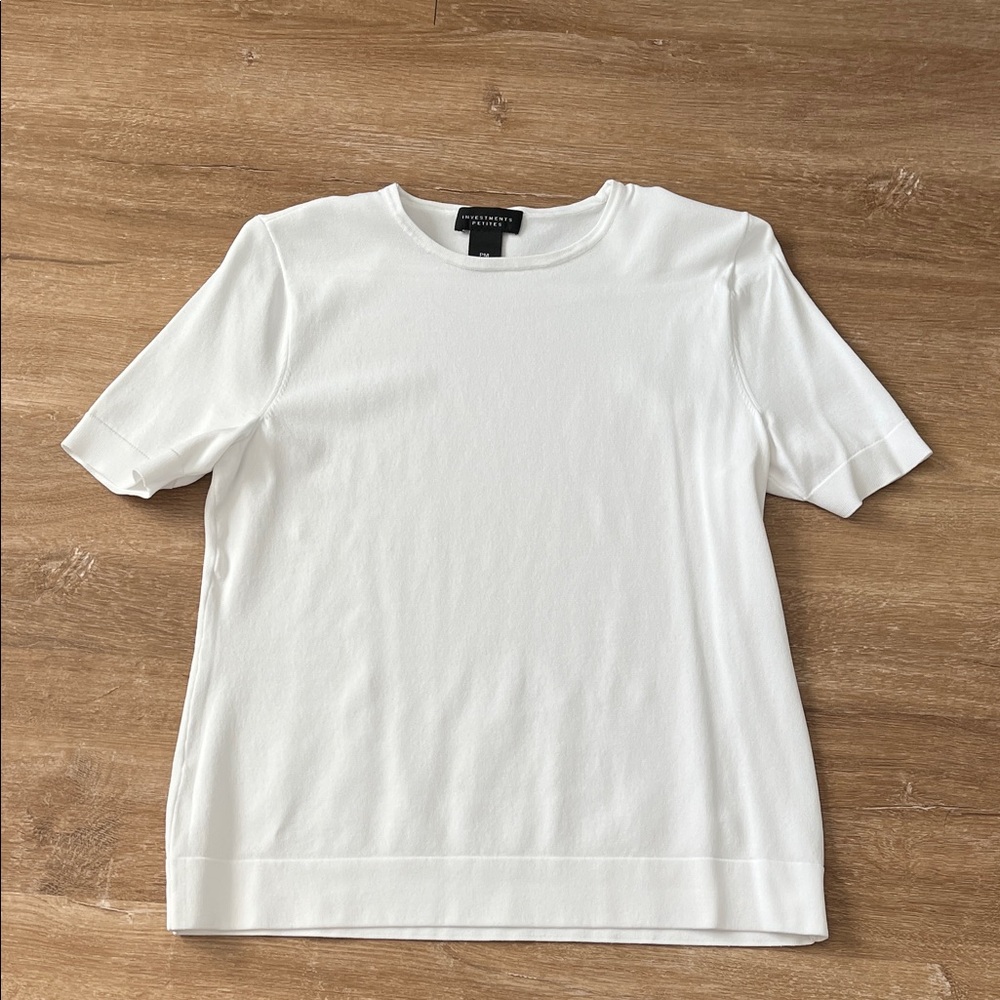 Investments Petites Classic White Knitwear